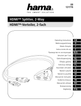 Hama 00121776 HDMI Splitter 2-Way El kitabı