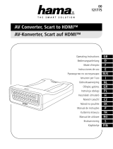 Hama 121775 AV Converter, Scart to HDMI El kitabı