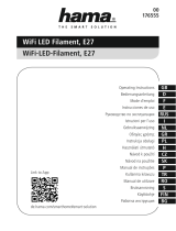 Hama 176555 WiFi LED Filament, E27 Kullanım kılavuzu