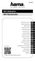 Hama 00176551 WiFi Wall Switch Kullanım kılavuzu