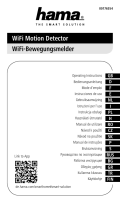 Hama 00176554 WiFi Motion Detector Kullanım kılavuzu