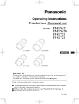 Panasonic ET-ELW20 Operating Instructions Manual