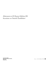 Alienware m15 Ryzen Edition R5 Kullanici rehberi