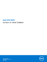Dell G15 5510 Hızlı başlangıç ​​Kılavuzu