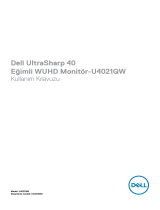 Dell U4021QW Kullanici rehberi