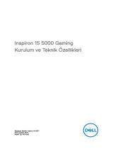 Dell Inspiron 15 Gaming 5577 Hızlı başlangıç ​​Kılavuzu