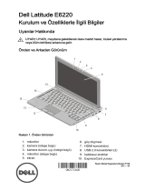 Dell Latitude E6220 Hızlı başlangıç ​​Kılavuzu