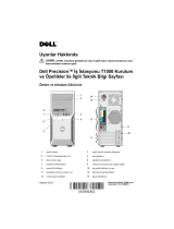 Dell Precision T1500 Hızlı başlangıç ​​Kılavuzu