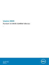 Dell Vostro 3405 Hızlı başlangıç ​​Kılavuzu