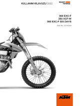 KTM 350 EXC-F Factory Edition 2022 El kitabı