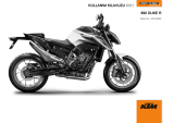 KTM 890 Duke R 2021 El kitabı