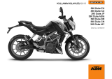 KTM 390 Duke 2015 El kitabı