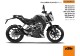 KTM 390 Duke 2014 El kitabı