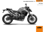 KTM 790 Duke 2020 El kitabı