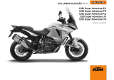 KTM 1290 Super Adventure 2015 El kitabı