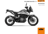 KTM 390 Adventure 2020 El kitabı