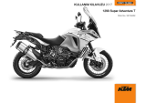 KTM 1290 Super Adventure T 2017 El kitabı