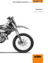 KTM 250 EXC-F 2018 El kitabı