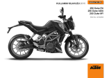 KTM 250 Duke 2015 El kitabı