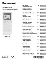 Panasonic CZ-RL511D Infrared Remote Control Kullanım kılavuzu