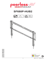 PEERLESS-AV SF680P-HUB2 Flat TV Wall Mount Yükleme Rehberi