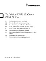 TRUVISION DVR 17 CCTV Digital Video Recorders Kullanici rehberi