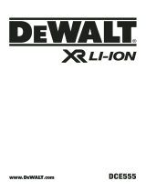 DeWalt DCE555N-XJ 18V Li-Ion XR Brushless Electric Drywall Cut-out Tool Kullanım kılavuzu
