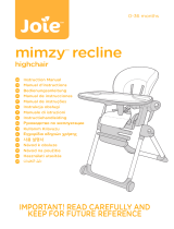 Joie Mimzy Recline Highchair Kullanım kılavuzu