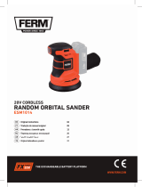 Ferm ESM1014 20V Cordless Random Orbital Sander Kullanım kılavuzu