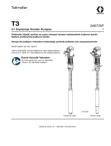 Graco 3A6735P, Kılavuz, T3 3:1 Orantılı Transfer Pompası, Talimatlar El kitabı