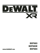 DeWalt DCF503 XR 3 by 8 Inch Open Head Ratchet Kullanım kılavuzu