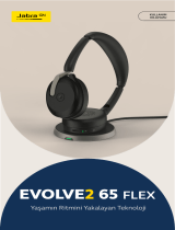 Jabra Evolve2 65 Flex - USB-C UC Stereo (Wireless Charging) Kullanım kılavuzu