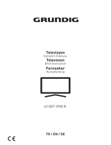 Grundig GEF 5900 B 43 Inch LED TV Kullanım kılavuzu