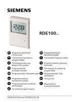 Siemens RDE100.1 Programmable Room Thermostat Kullanım kılavuzu