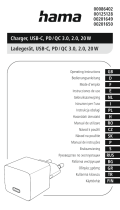Hama 00086402 20W USB C Charger Kullanım kılavuzu