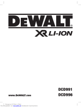 DeWalt DCD991 Cordless Brushless Drill Driver Kullanma talimatları