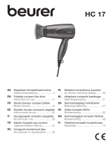 Beurer HC 17 Foldable Compact Hair Dryer Kullanım kılavuzu