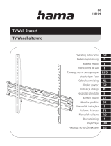 Hama 00118104 TV Wall Bracket Kullanım kılavuzu