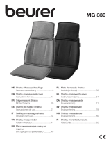Beurer MG 330 Shiatsu Massage Seat Cover Kullanım kılavuzu