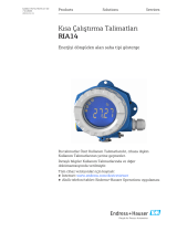 Endres+Hauser KA RIA14 Short Instruction