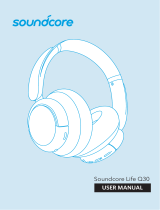 Soundcore Life Q30 Hybrid Active Noise Cancelling Headphones Kullanım kılavuzu