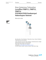 Endres+Hauser Levelflex FMP51, FMP52, FMP54 FOUNDATION Fieldbus Short Instruction