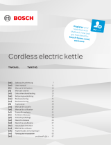 Bosch TWK6A5 Cordless Electric Kettle Kullanım kılavuzu