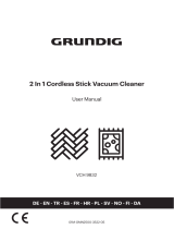 Grundig VCH 9832 2 In 1 Cordless Stick Vacuum Cleaner Kullanım kılavuzu