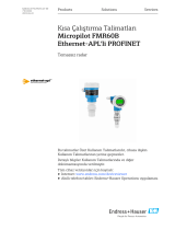 Endres+Hauser KA Micropilot FMR60B PROFINET Short Instruction