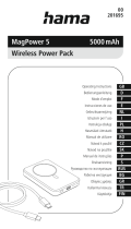 Hama 201695 MagPower 5 5000mAh Wireless Power Bank Kullanım kılavuzu