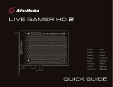 Avermedia LIVE GAMER HD 2 Game Capture Card Kullanici rehberi