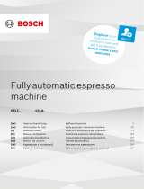 Bosch CTL7 Fully Automatic Espresso Machine Kullanım kılavuzu