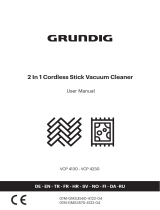 Grundig VCP 4130 2 In 1 Cordless Stick Vacuum Cleaner Kullanım kılavuzu