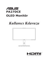 Asus ProArt Display OLED PA27DCE-K Kullanici rehberi